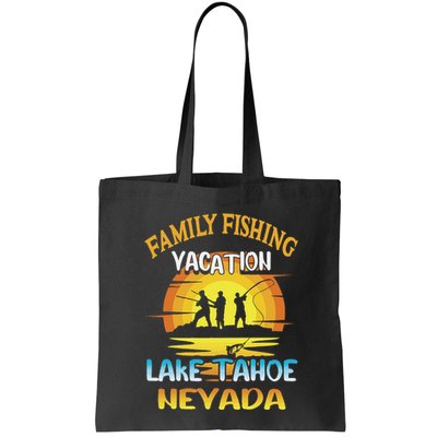 Lake Tahoe Nevada Family Fishing Vacation Sunset Design Bag