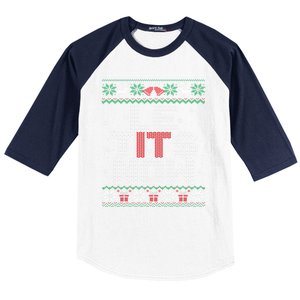 Le Tits Now Funny Xmas Let It Snow Ugly Christmas Gift Baseball Sleeve Shirt