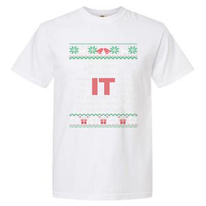 Le Tits Now Funny Xmas Let It Snow Ugly Christmas Gift Garment-Dyed Heavyweight T-Shirt