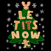 Le Tits Now Christmas Let It Snow Ugly Christmas Sweater Bucket Hat