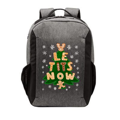 Le Tits Now Christmas Let It Snow Ugly Christmas Sweater Vector Backpack