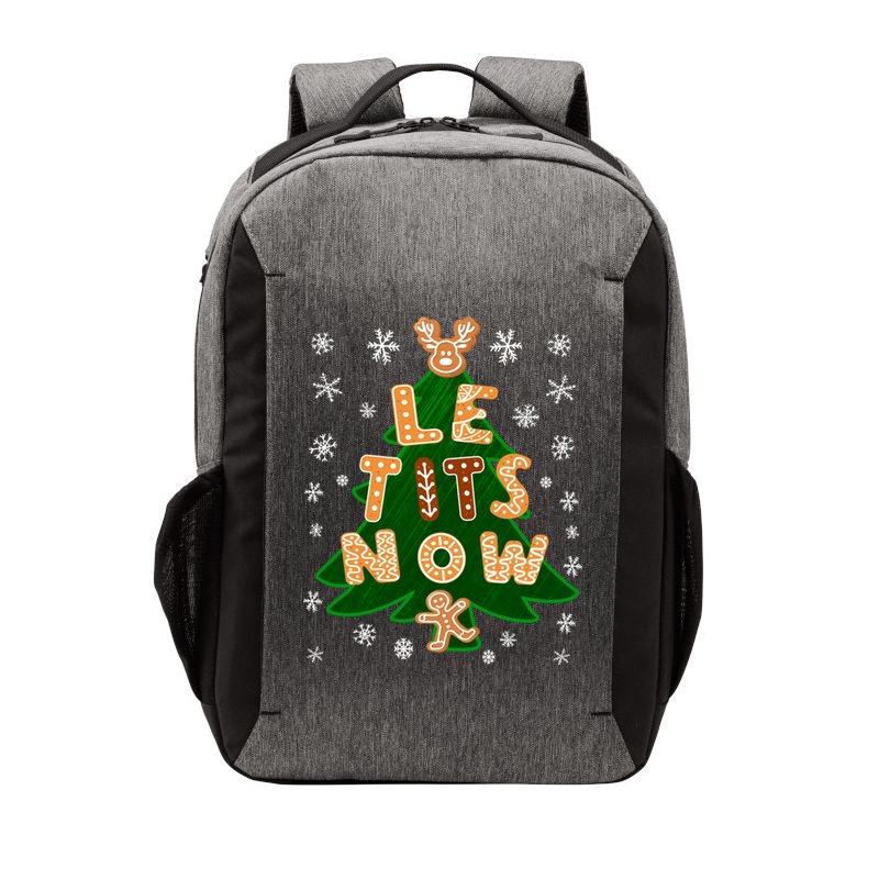Le Tits Now Christmas Let It Snow Ugly Christmas Sweater Vector Backpack