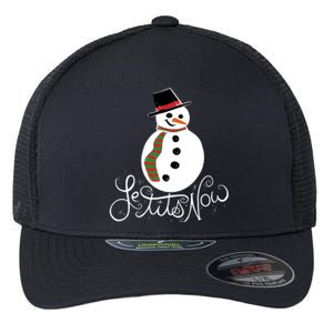 Le Tits Now Let It Snow Gift Flexfit Unipanel Trucker Cap