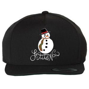 Le Tits Now Let It Snow Gift Wool Snapback Cap