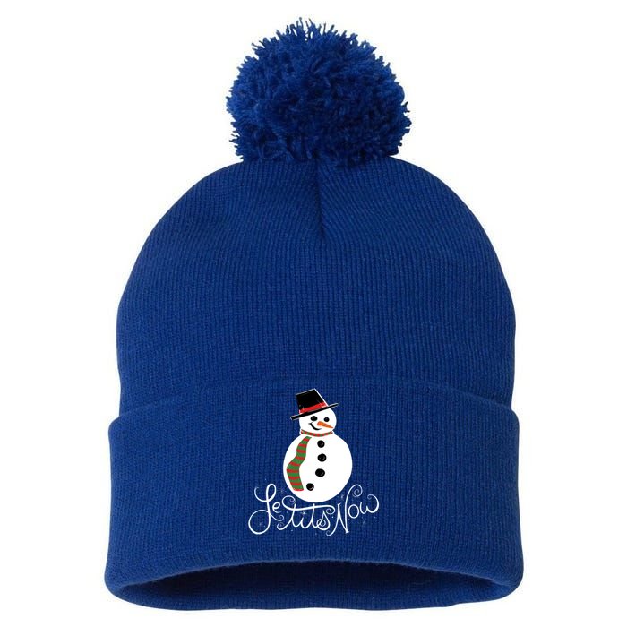 Le Tits Now Let It Snow Gift Pom Pom 12in Knit Beanie