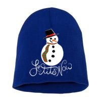 Le Tits Now Let It Snow Gift Short Acrylic Beanie