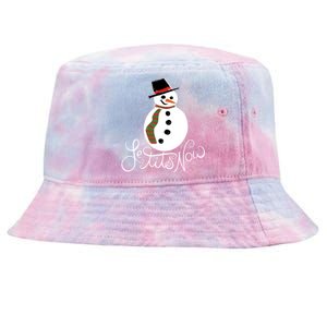 Le Tits Now Let It Snow Gift Tie-Dyed Bucket Hat