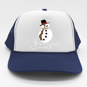 Le Tits Now Let It Snow Gift Trucker Hat