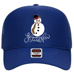 Le Tits Now Let It Snow Gift High Crown Mesh Back Trucker Hat