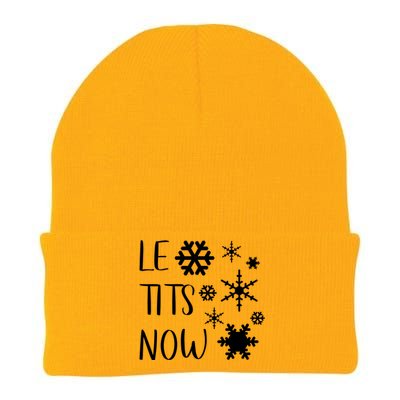 Le Tits Now Gift Let It Snow Gift Humor Christmas Gift Knit Cap Winter Beanie