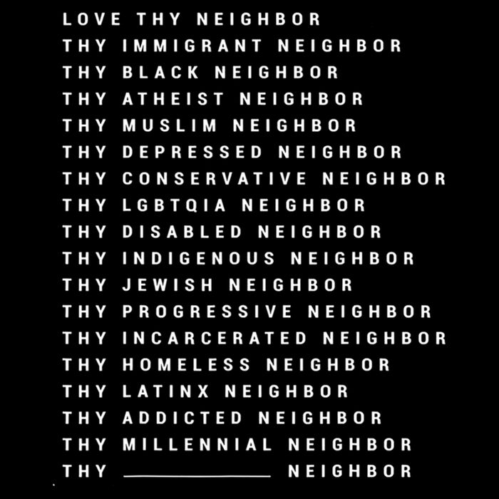 Love Thy Neighbor Thy Immigrant Neighbor Thy Black Neighbor Gift Impact Tech Backpack
