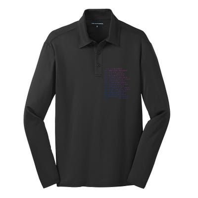 Love Thy Neighbor Thy Immigrant Neighbor Thy Black Neighbor Funny Gift Silk Touch Performance Long Sleeve Polo