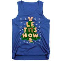 Le Tits Now Let It Snow Humor Christmas Funny Gift Tank Top