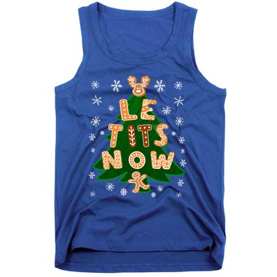 Le Tits Now Let It Snow Humor Christmas Funny Gift Tank Top