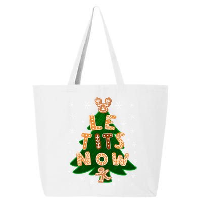 Le Tits Now Let It Snow Humor Christmas Funny Gift 25L Jumbo Tote