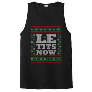 Le Tits Now Ugly Christmas Let It Snow Great Gift PosiCharge Competitor Tank