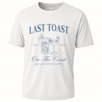 Last Toast On The Coast Bachelorette Party Beach Bridal Cooling Performance Crew T-Shirt