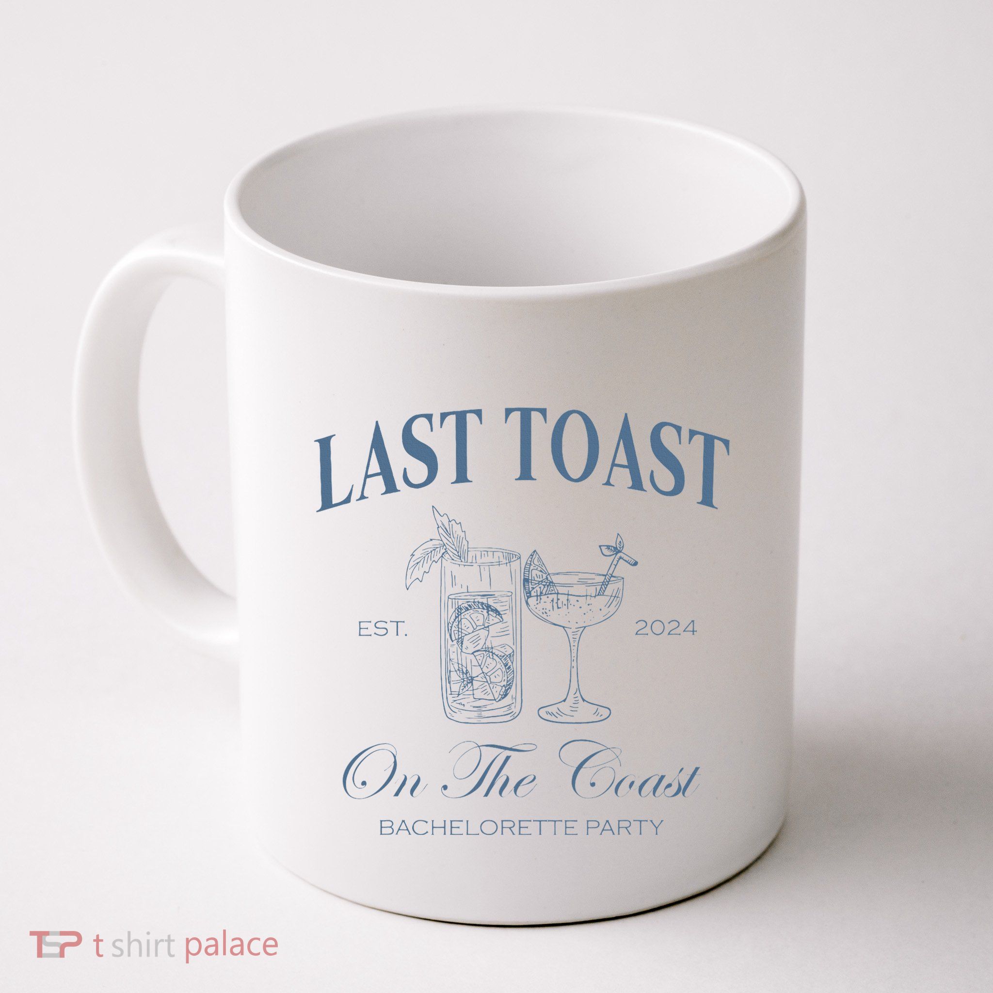 Last Toast On The Coast Bachelorette Party Beach Bridal Mug