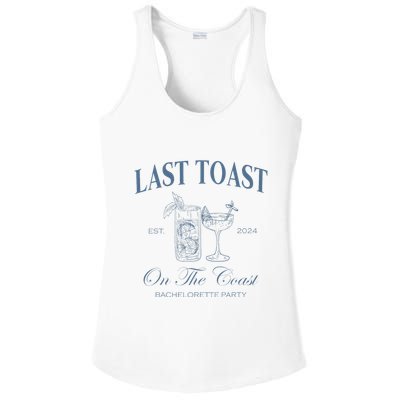 Last Toast On The Coast Bachelorette Party Beach Bridal Ladies PosiCharge Competitor Racerback Tank