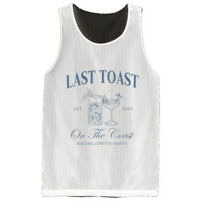 Last Toast On The Coast Bachelorette Party Beach Bridal Mesh Reversible Basketball Jersey Tank
