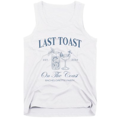Last Toast On The Coast Bachelorette Party Beach Bridal Tank Top