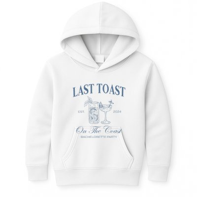 Last Toast On The Coast Bachelorette Party Beach Bridal Kids Hoodie