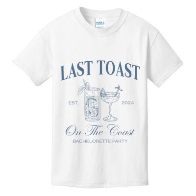 Last Toast On The Coast Bachelorette Party Beach Bridal Kids T-Shirt