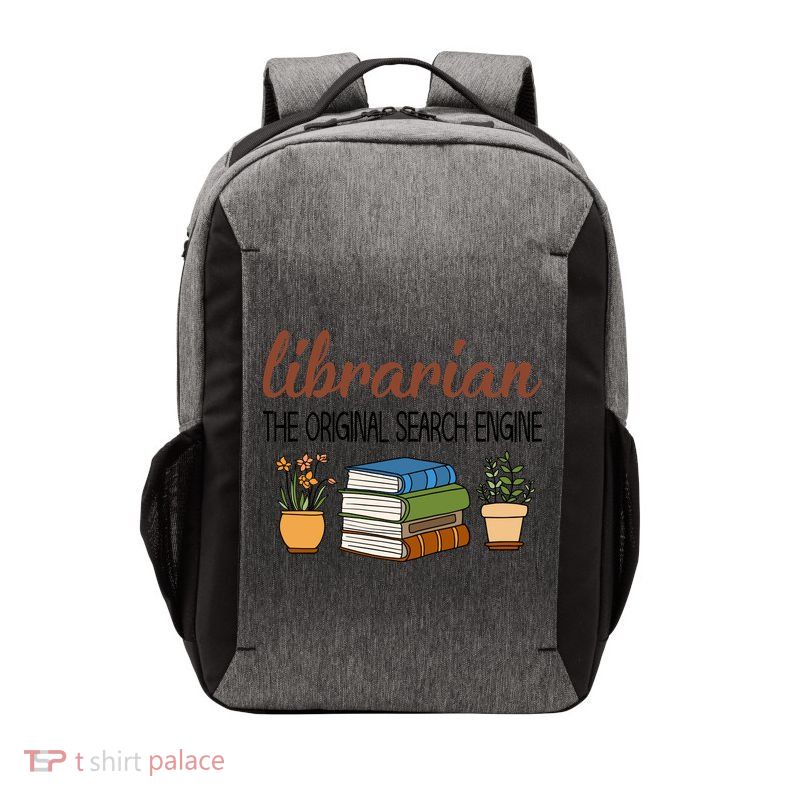 Librarian The Orginal Search Engine Reading Books Gift Cute Reading Vector Backpack