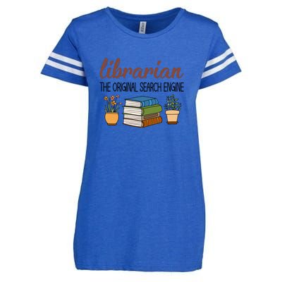 Librarian The Orginal Search Engine Reading Books Gift Cute Reading Enza Ladies Jersey Football T-Shirt