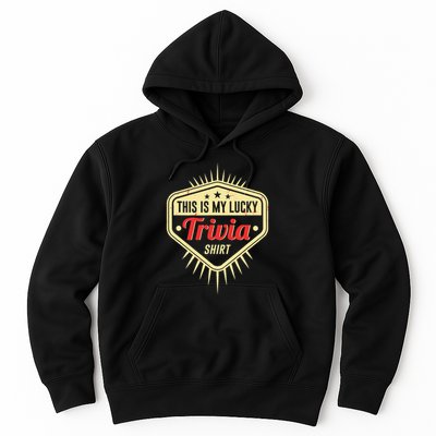 Lucky Trivia Outfit Pub Quiz Game Trivia Night Hoodie