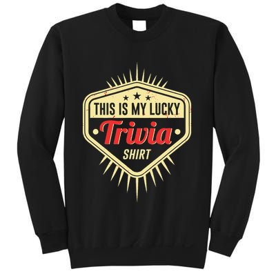 Lucky Trivia Outfit Pub Quiz Game Trivia Night Sweatshirt