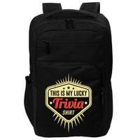 Lucky Trivia Outfit Pub Quiz Game Trivia Night Impact Tech Backpack