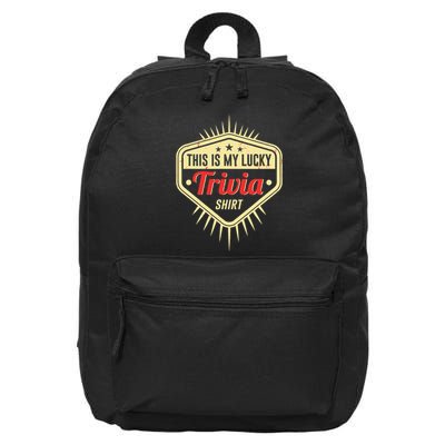 Lucky Trivia Outfit Pub Quiz Game Trivia Night 16 in Basic Backpack