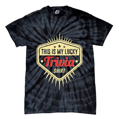 Lucky Trivia Outfit Pub Quiz Game Trivia Night Tie-Dye T-Shirt