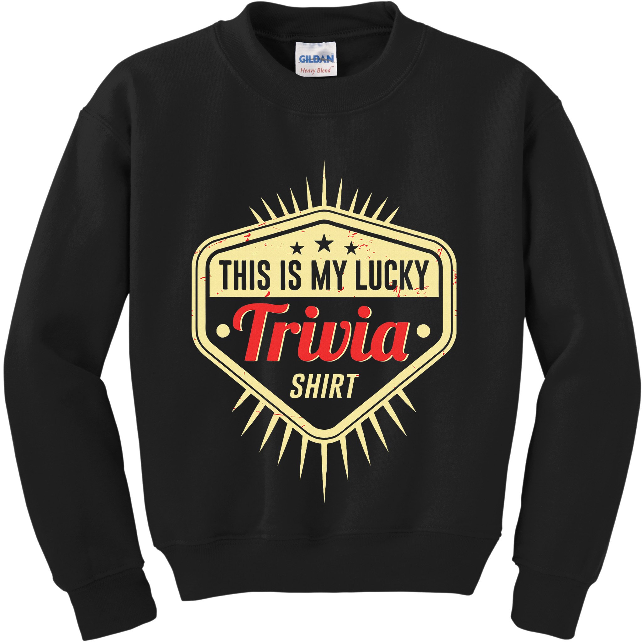 Lucky Trivia Outfit Pub Quiz Game Trivia Night Kids Sweatshirt