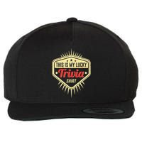 Lucky Trivia Outfit Pub Quiz Game Trivia Night Wool Snapback Cap