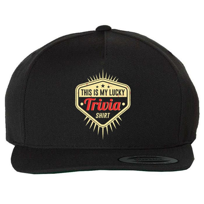 Lucky Trivia Outfit Pub Quiz Game Trivia Night Wool Snapback Cap