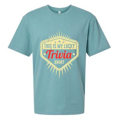 Lucky Trivia Outfit Pub Quiz Game Trivia Night Sueded Cloud Jersey T-Shirt