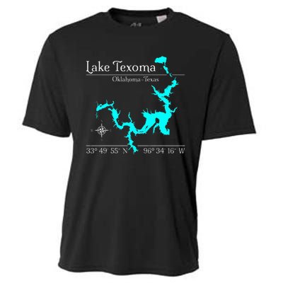 Lake Texoma Oklahoma Texas Cooling Performance Crew T-Shirt