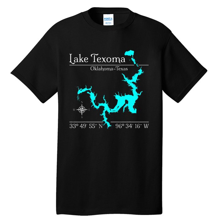 Lake Texoma Oklahoma Texas Tall T-Shirt