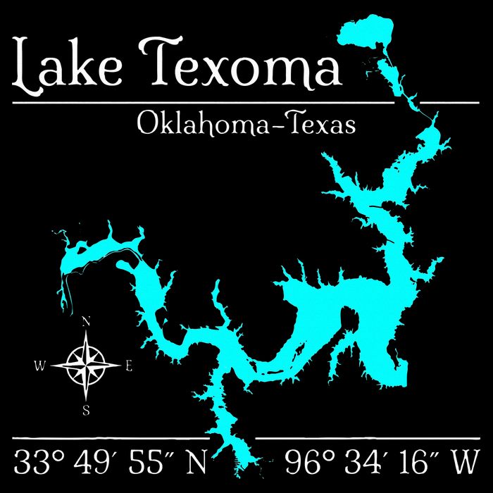 Lake Texoma Oklahoma Texas Impact Tech Backpack