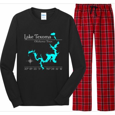 Lake Texoma Oklahoma Texas Long Sleeve Pajama Set