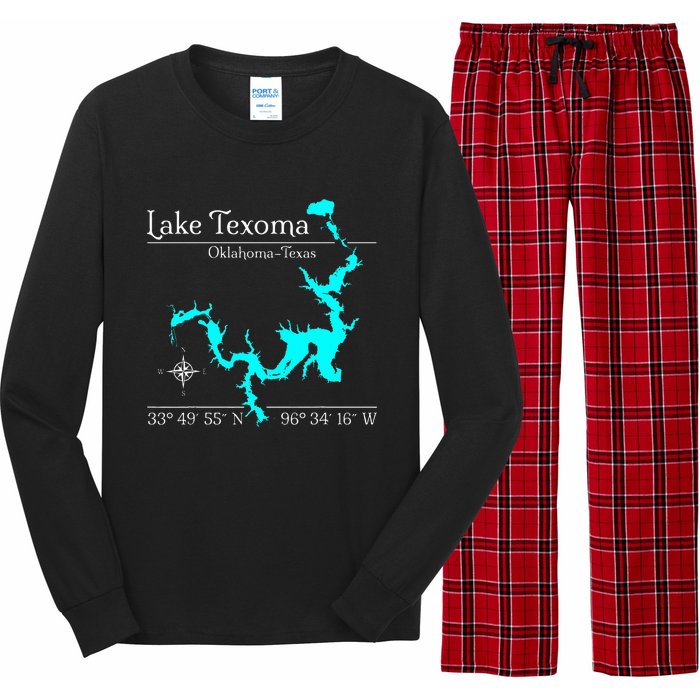 Lake Texoma Oklahoma Texas Long Sleeve Pajama Set