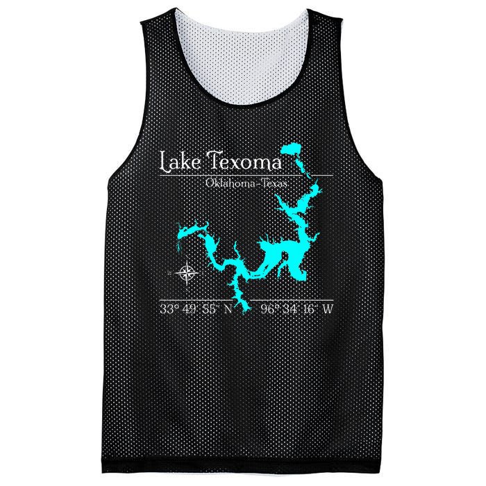 Lake Texoma Oklahoma Texas Mesh Reversible Basketball Jersey Tank