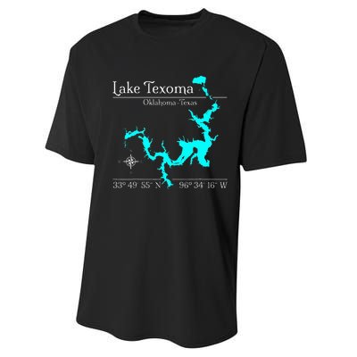 Lake Texoma Oklahoma Texas Performance Sprint T-Shirt