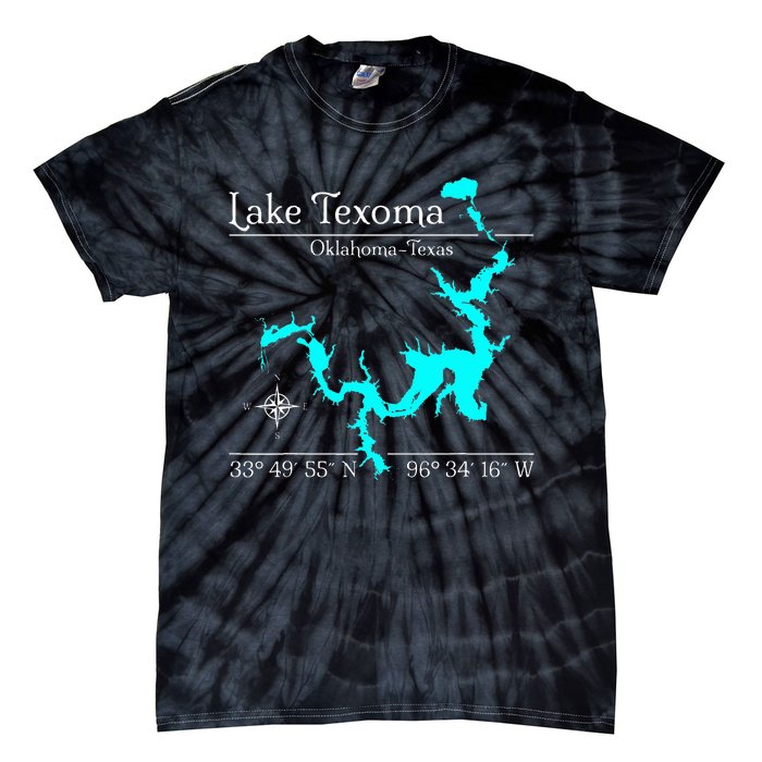 Lake Texoma Oklahoma Texas Tie-Dye T-Shirt