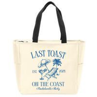 Last Toast On The Coast Est 2024 Beach Bachelorette Party Zip Tote Bag