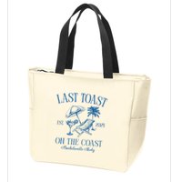 Last Toast On The Coast Est 2024 Beach Bachelorette Party Zip Tote Bag