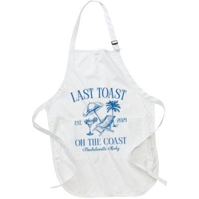 Last Toast On The Coast Est 2024 Beach Bachelorette Party Apron