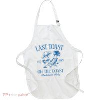Last Toast On The Coast Est 2024 Beach Bachelorette Party Apron